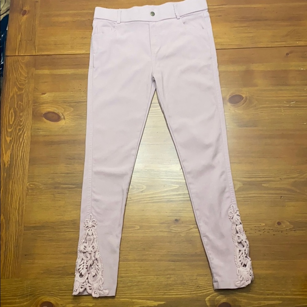 Amaryllis Pink Ankle Jeans/Jeggings-Medium